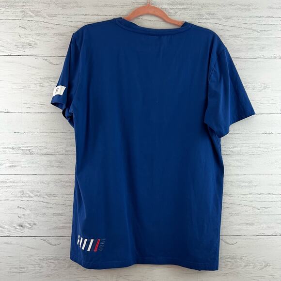 Fifth Loop Bitter-Sweet Graphic Fitted T Shirt in Hypr Blue Size L - Picture 3 of 9